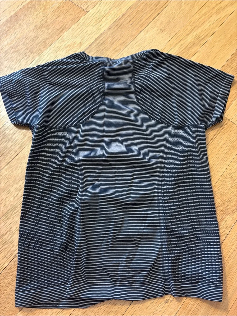 Athleta Navy and White Striped Performance Tee - Picture 5 of 5